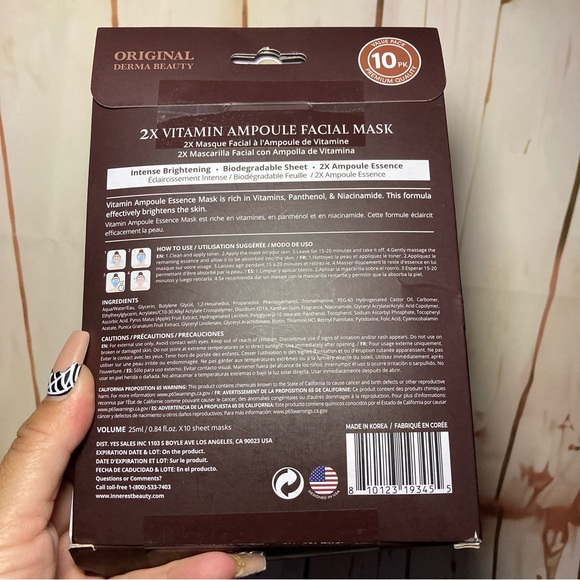 10 INTENSE BRIGHTENING & HYDRATING FACE MASK - Picture 4 of 7